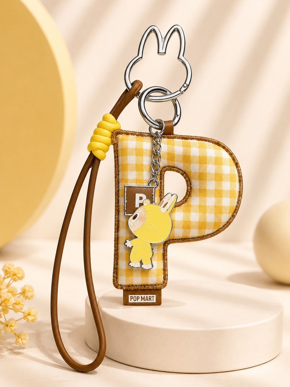 POP MART Labubu Monsters Pin for Love Letter P Pendant Keychain BNIB